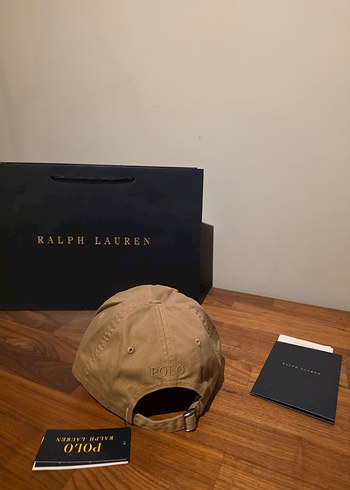 Ralph Lauren Bej Logolu Bej Şapka - Görsel 2