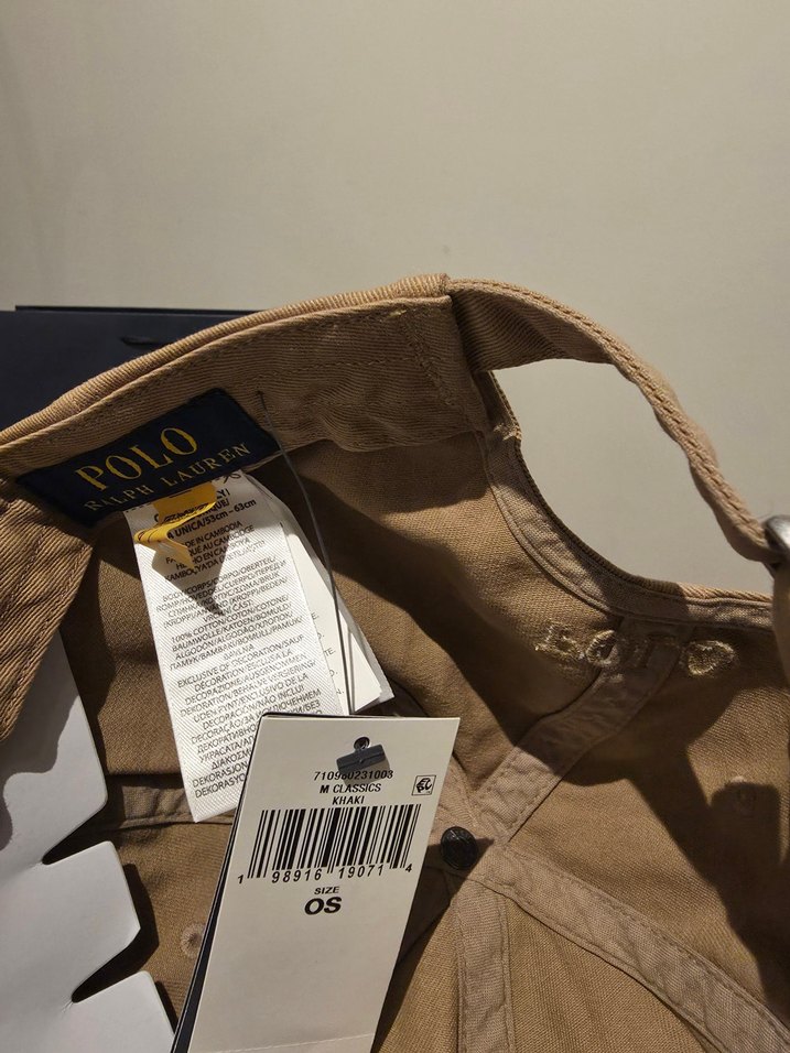 Ralph Lauren Bej Logolu Bej Şapka - Görsel 3