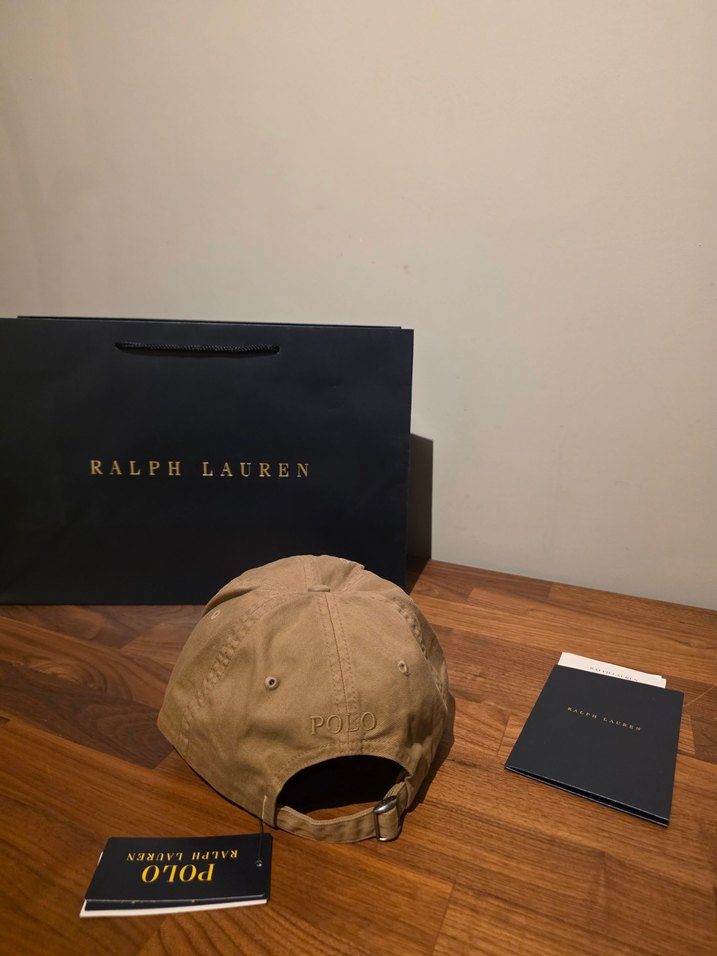 Ralph Lauren Bej Logolu Bej Şapka - Görsel 2