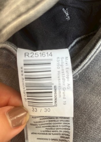 Gri Kadın Normal Kesim Denim Pantolon - Görsel 4