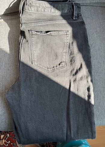 Gri Kadın Denim Pantolon normal Boy - Görsel 3