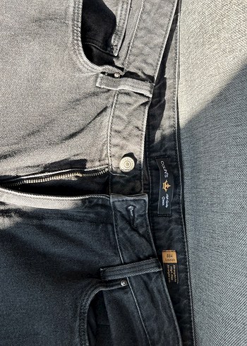 Gri Kadın Denim Pantolon normal Boy - Görsel 2