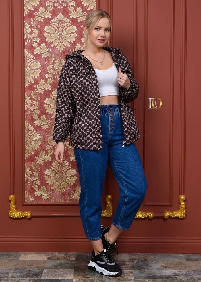 Kadın Kapüşonlu Uzun Kollu Düğmeli Yağmurluk - Görsel 5