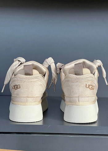 Ugg Bej Platform Topuklu Günlük UGG Kadın Botları
