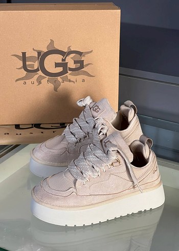 38 Beden Bej Platform Topuklu Günlük UGG Kadın Botları