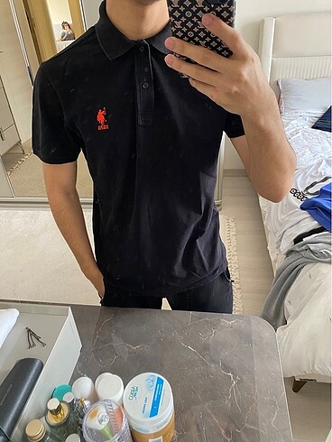 Us Polo siyah Polo yaka - Görsel 4