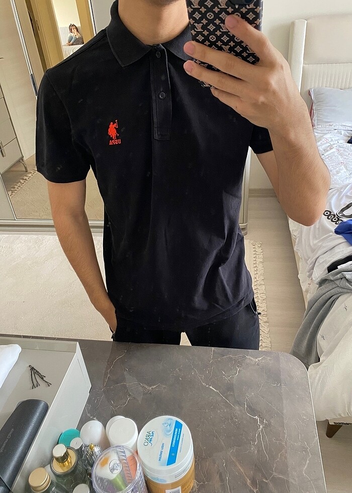 Us Polo siyah Polo yaka - Görsel 4