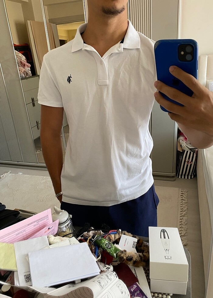 Us Polo beyaz yakalı - Görsel 4