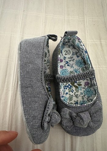 Gri Denim Kız Babet Ayakkabı - Görsel 2