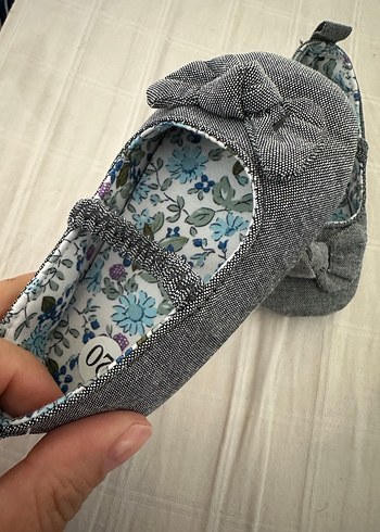 Gri Denim Kız Babet Ayakkabı - Görsel 3