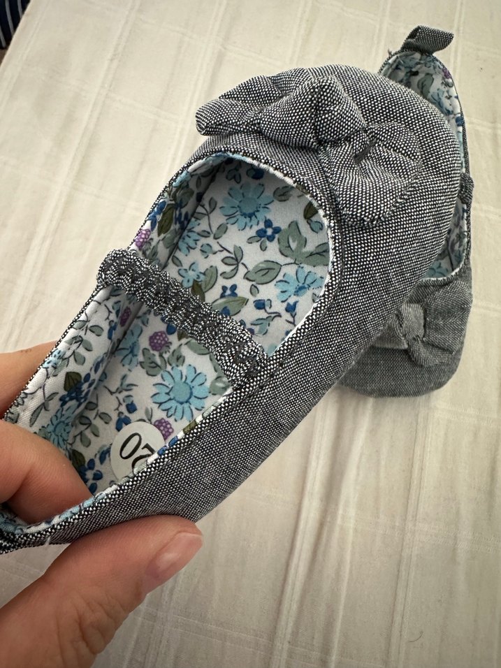 Gri Denim Kız Babet Ayakkabı - Görsel 3