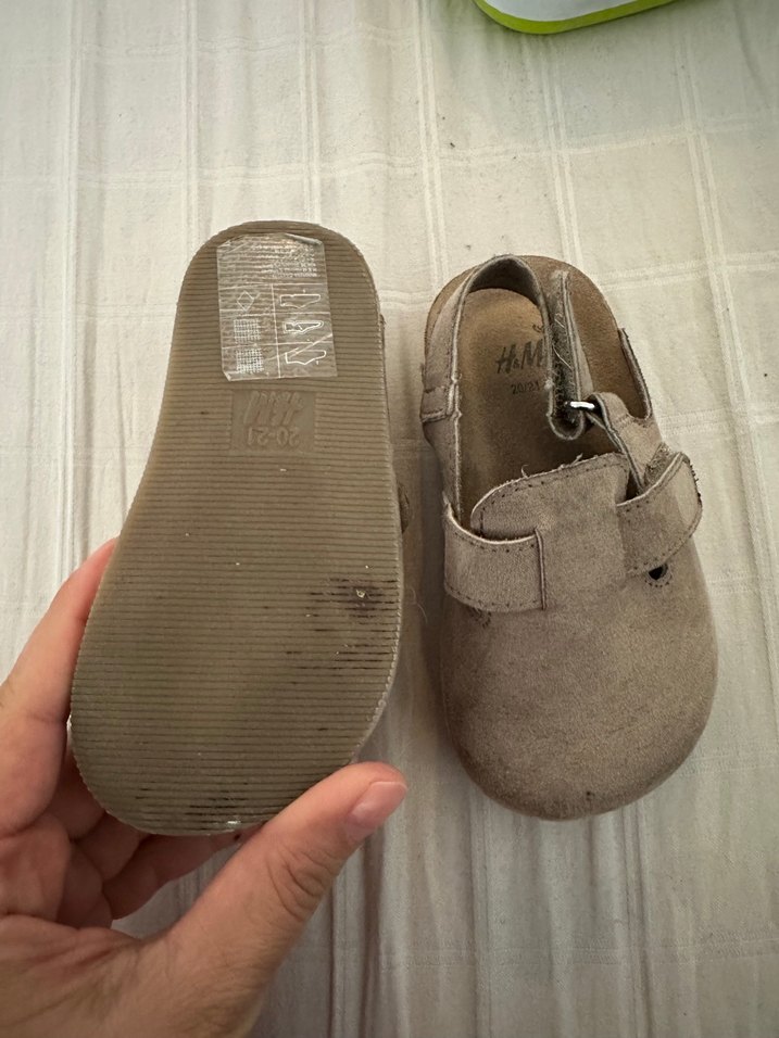 Bej Süet Tokalı Erkek Bebek İlk Adım Ayakkabısı - Görsel 3