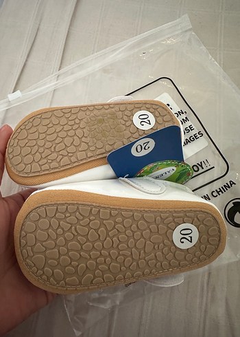 Beyaz Fiyonklu Kız Çocuk Babet - Görsel 4