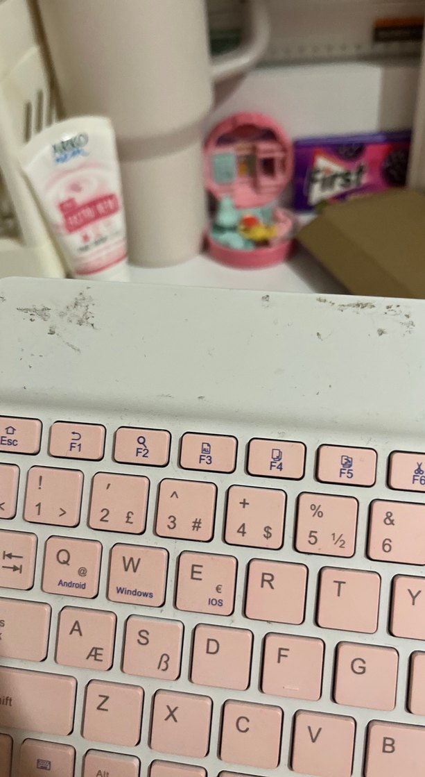 Pastel Pembe Kablosuz Klavye ve Mouse Seti - Görsel 4