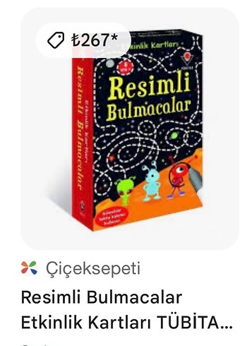  TÜBİTAK Resimli Bulmacalar Etkinlik Kartları