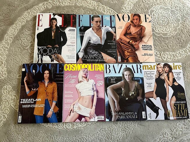  Beden Renk Vogue, elle ve birçok dergi