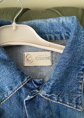 Kadın Mavi Denim Düğmeli Ceket - Görsel 7