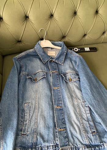 Kadın Mavi Denim Düğmeli Ceket - Görsel 5