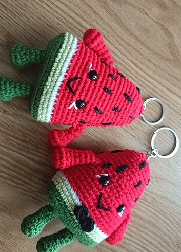 Amigurumi KARPUZ ???? sevgili Çift anahtarlık 