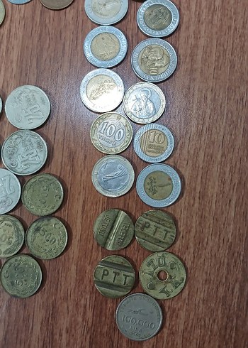 Eski madeni para kolleksiyonu