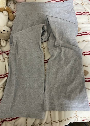 Gri ispanyol paça tayt - Görsel 3