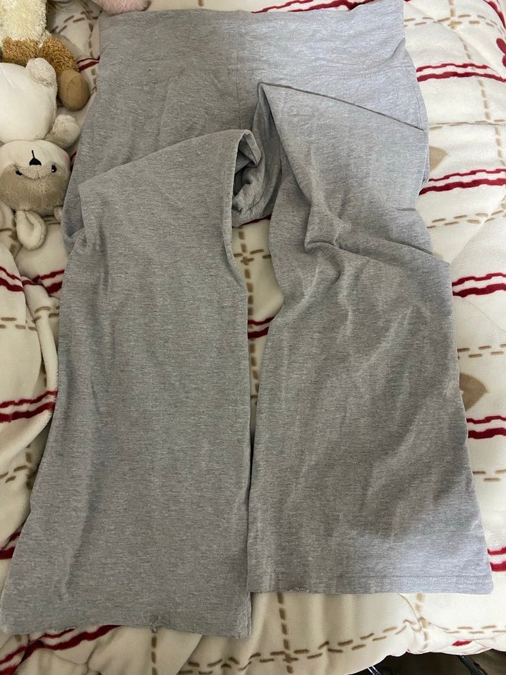 Gri ispanyol paça tayt - Görsel 3