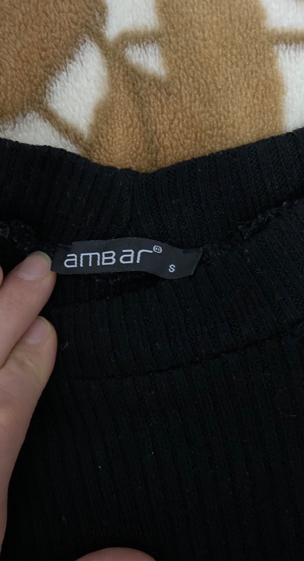 İnci Detaylı Siyah Kadın Triko Kazak - Görsel 2