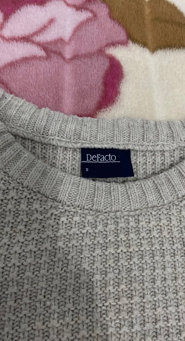 Bej renk erkek Örgü Triko Kazak - Görsel 3