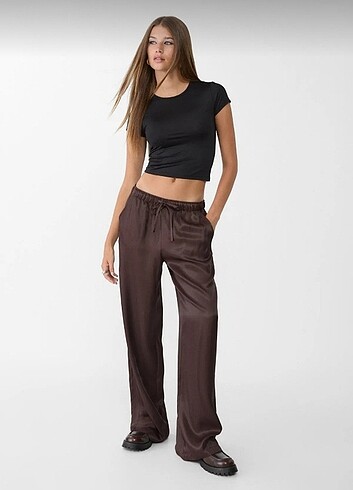 Stradivarius Saten Pantalon