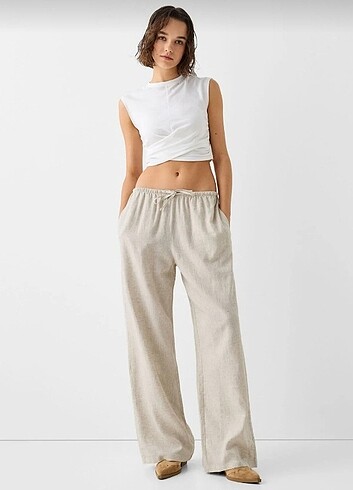 Bershka Keten Pantalon