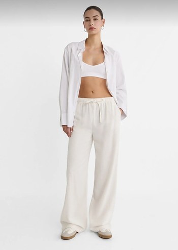 Stradivarius Keten Pantalon