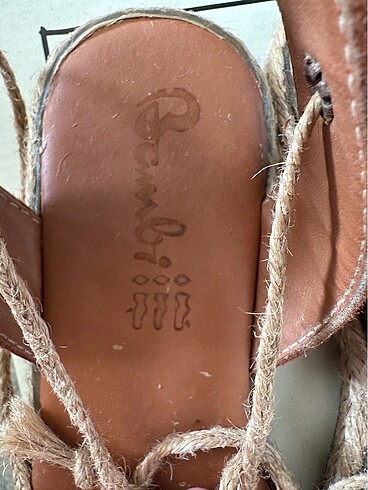 36 Beden kahverengi Renk Bambi espadril ayakkabı