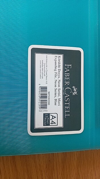 Faber Castell Körüklü Dosya Neon Mavi