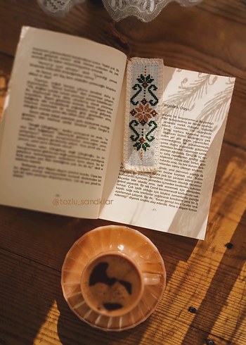 Kitap Temalı Kanaviçe Kitap Ayracı Seti