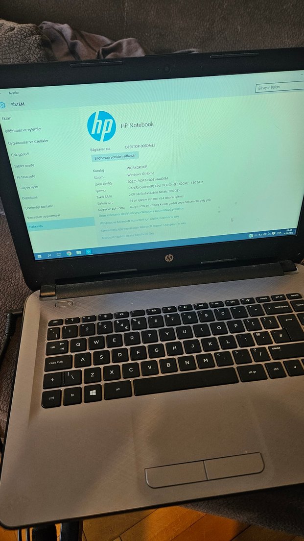 Khaki Renk HP Notebook Laptop - Görsel 3