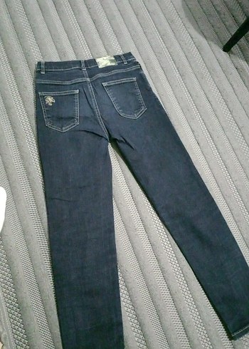 s Beden Gri Kadın Slim Fit Midi Boy Kot Pantolon