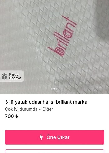 Diğer İşlemeli Beyaz Klasik Halı Seti