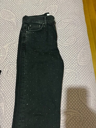 Mango taslı straight jean