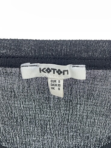 s Beden siyah Renk Koton Bluz %70 İndirimli.