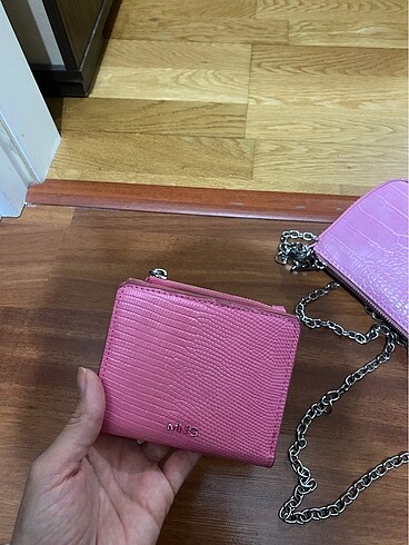  Beden pembe Renk Mango pembe cüzdan