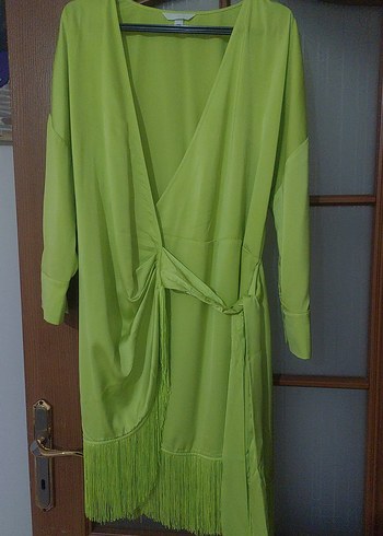 kisan, Gevşek Kesim Yeşil Kadın elbisesi - Görsel 2