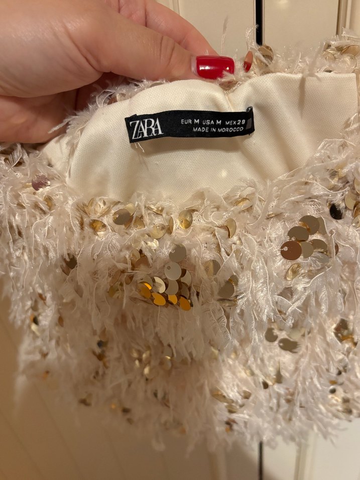 Boncuk İşlemeli Straplez Mini Büstiyer - Görsel 3