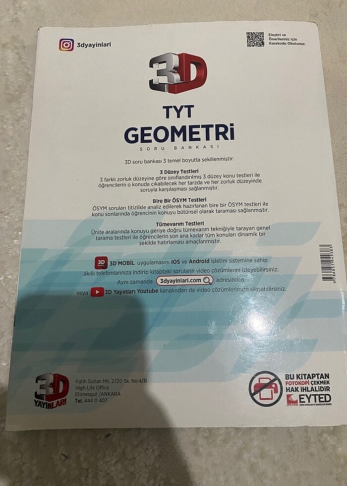 Tyt geometri 3d yayınları - Görsel 2