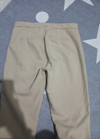 s Beden ten rengi Renk Koton marka krem renk kumaş pantalon