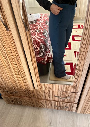 Mavi Bol Kesim Kayak Pantolonu - Görsel 8