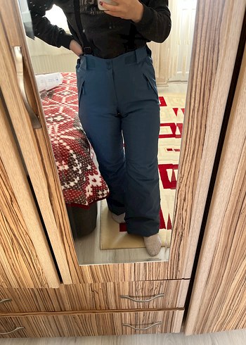 Mavi Bol Kesim Kayak Pantolonu - Görsel 7