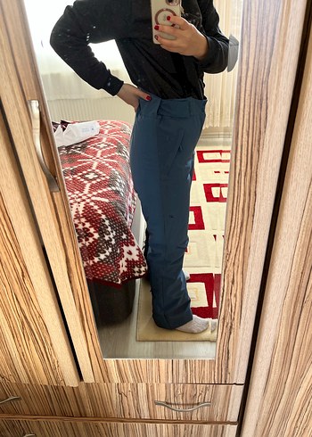 Mavi Bol Kesim Kayak Pantolonu - Görsel 6