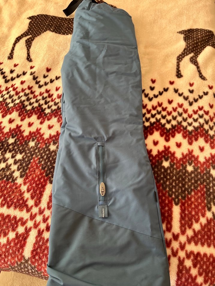 Mavi Bol Kesim Kayak Pantolonu - Görsel 3