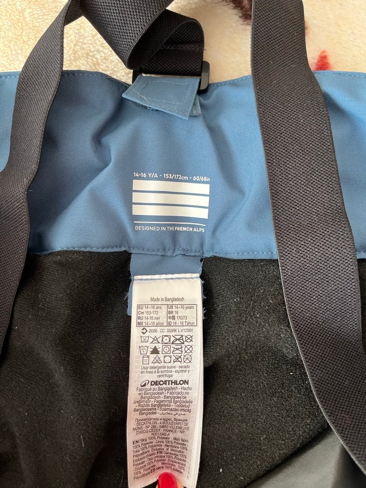 Mavi Bol Kesim Kayak Pantolonu - Görsel 4