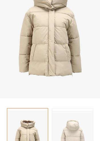 Bej Şişme Kadın Mont